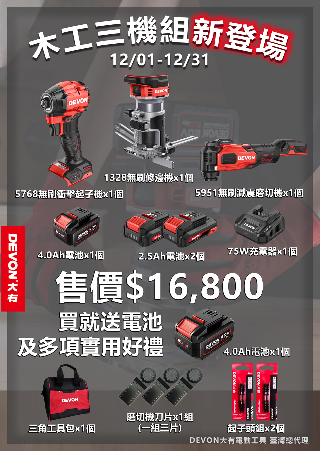 木工三機組新登場