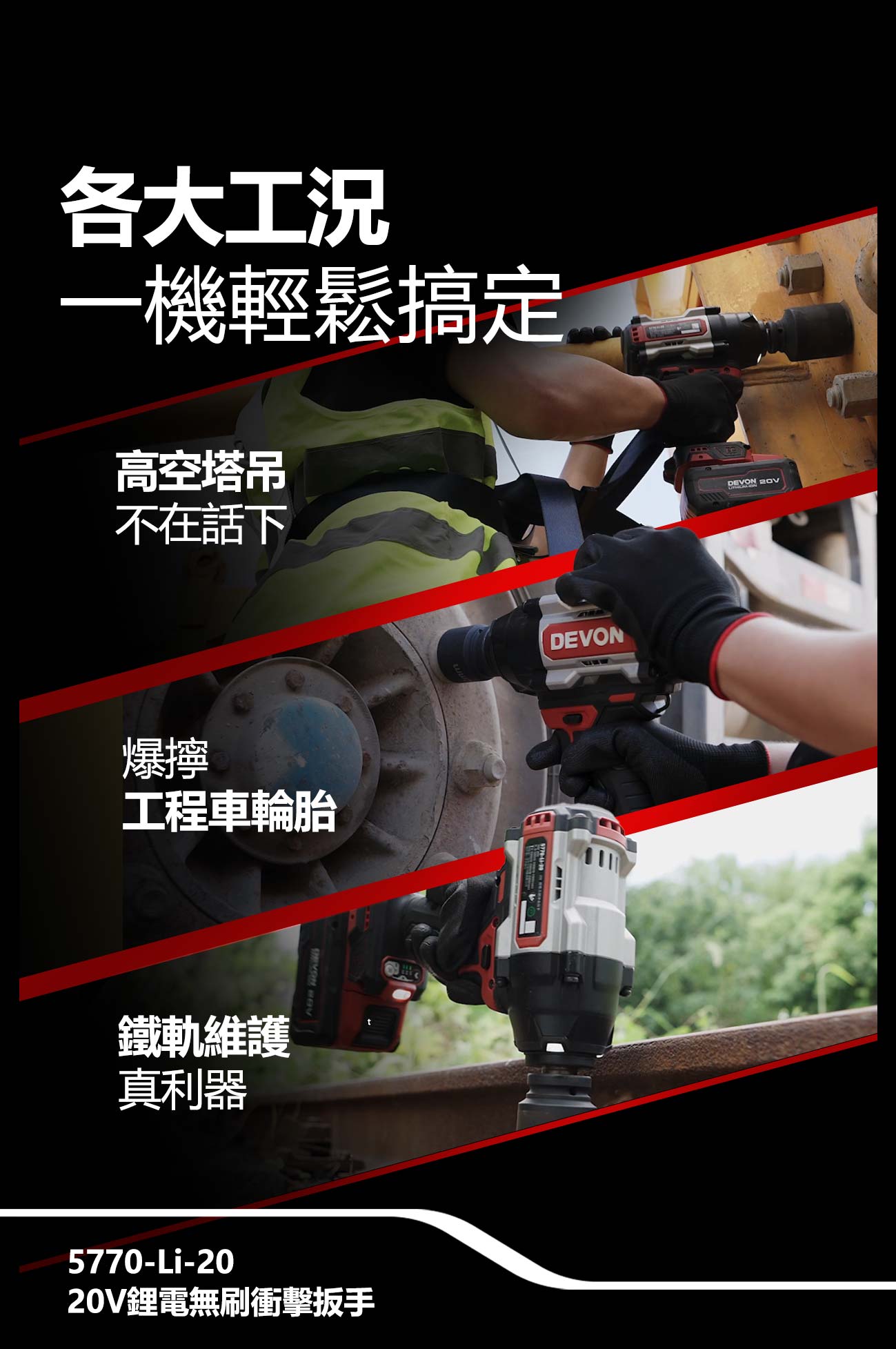 新品登場 5770-Li-20鋰電無刷衝擊扳手