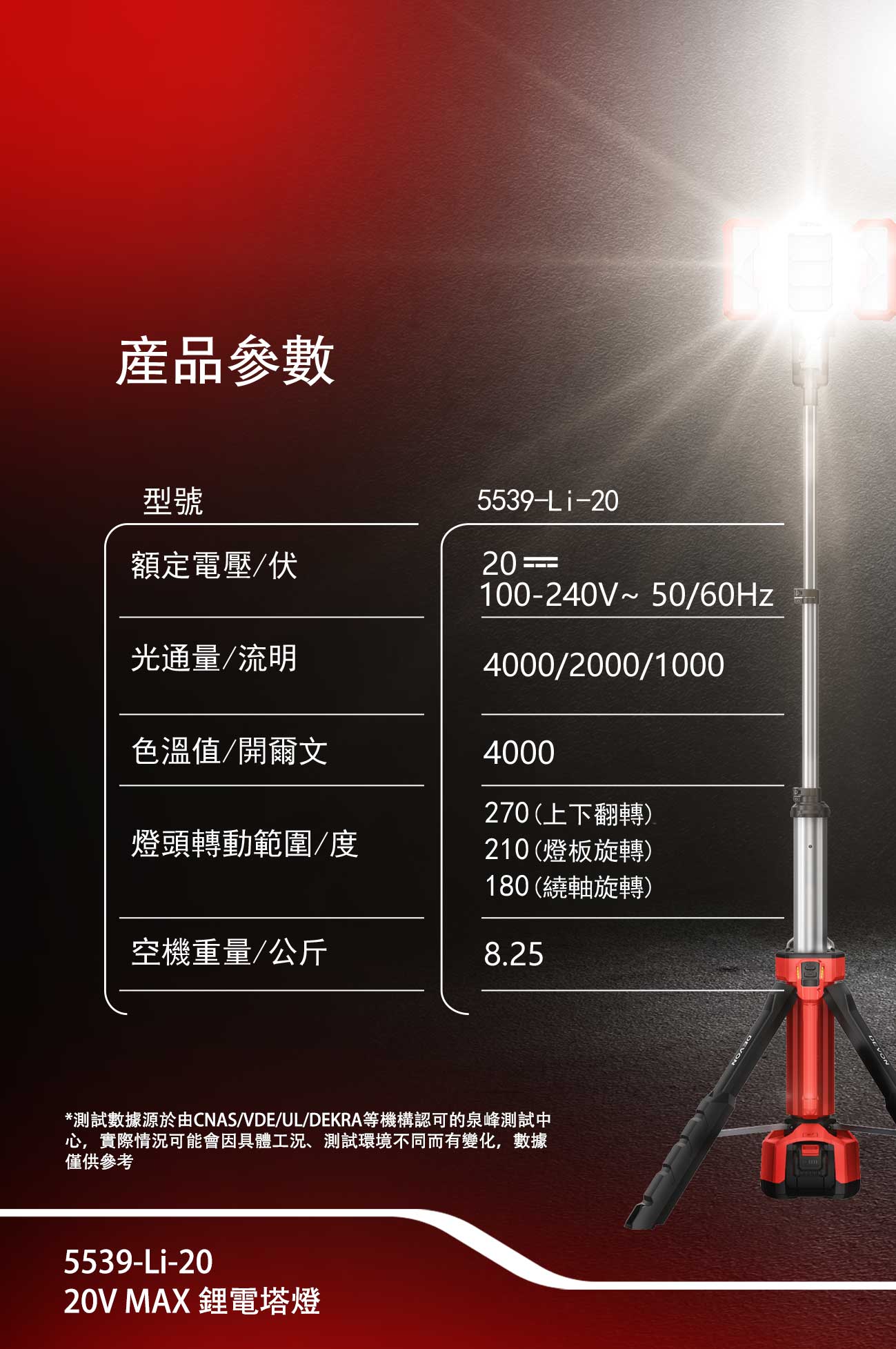 5539-Li-20鋰電塔燈