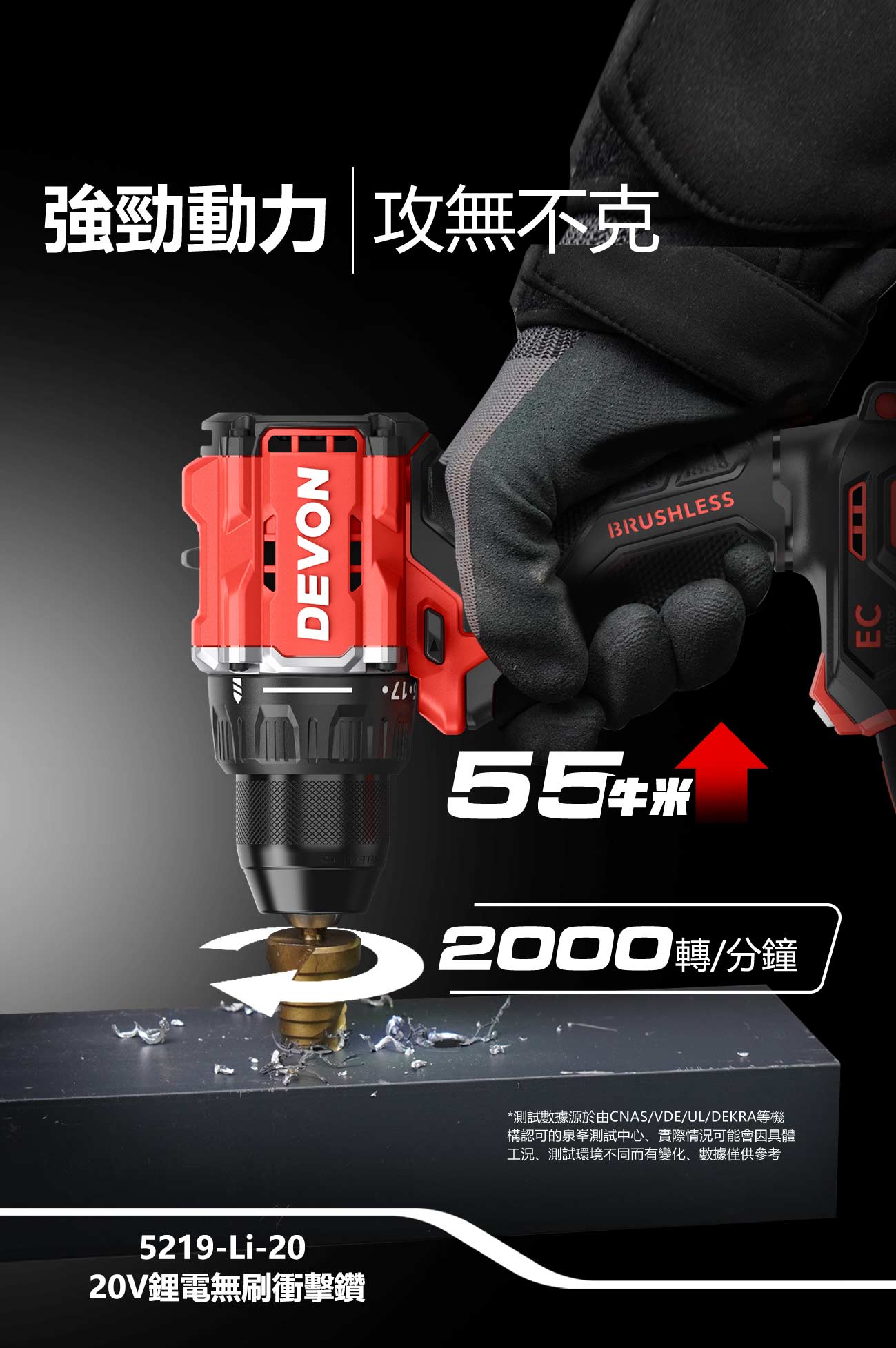 5219-Li-20鋰電無刷衝擊電鑽
