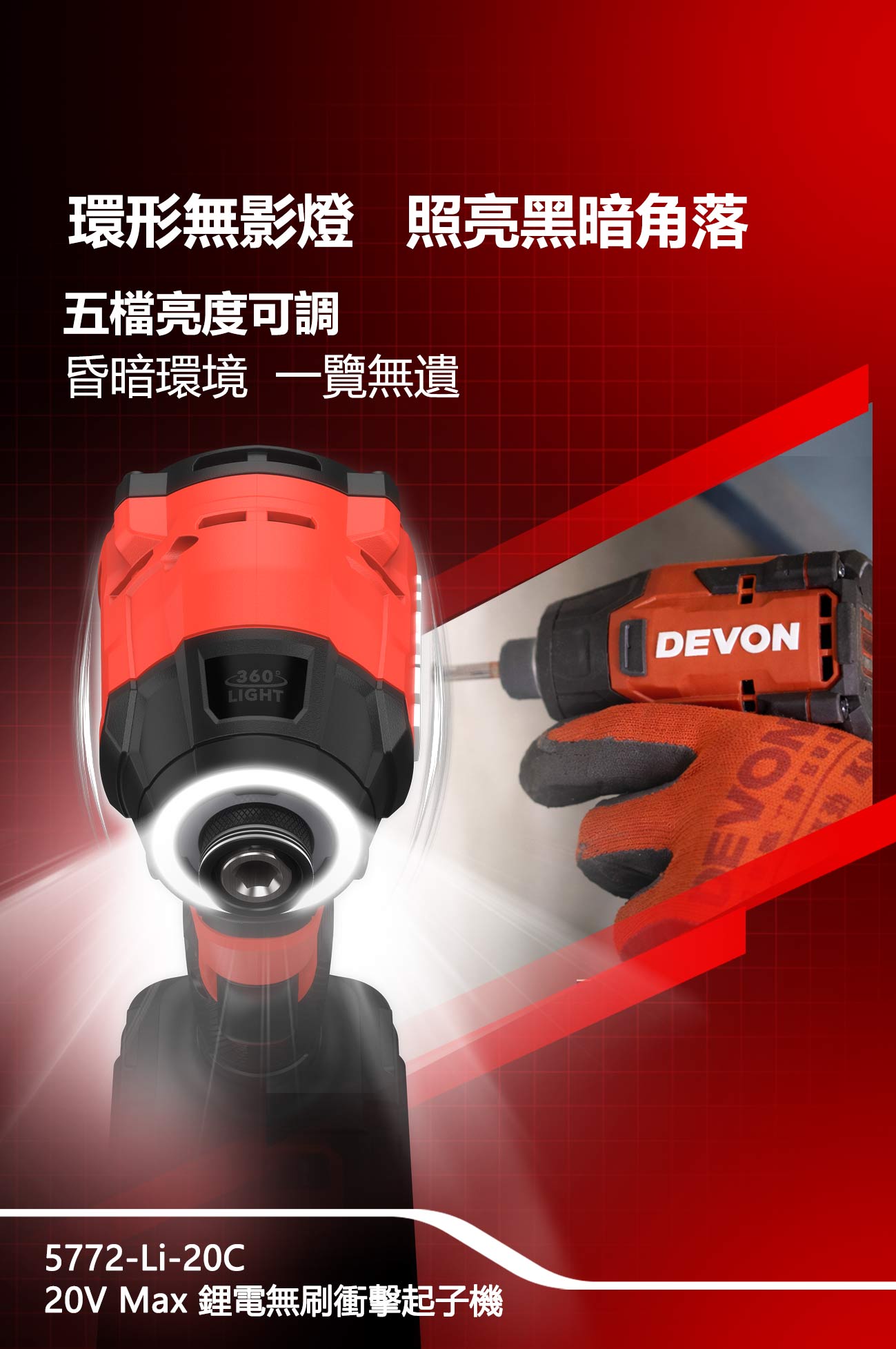 5772-Li-20C鋰電無刷衝擊起子機